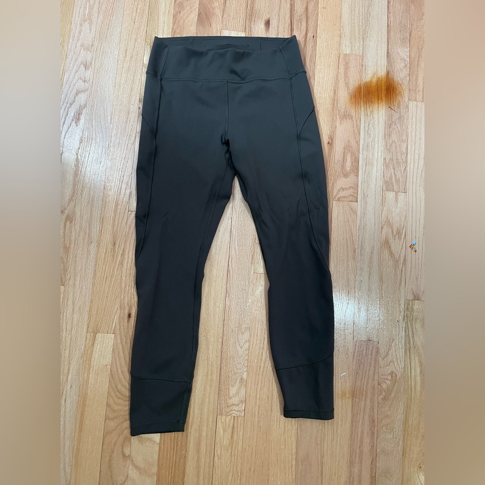 Lululemon Align leggings, olive, size 10, inseam 23”, outseam 35”